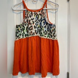 Boutique flowy tank top